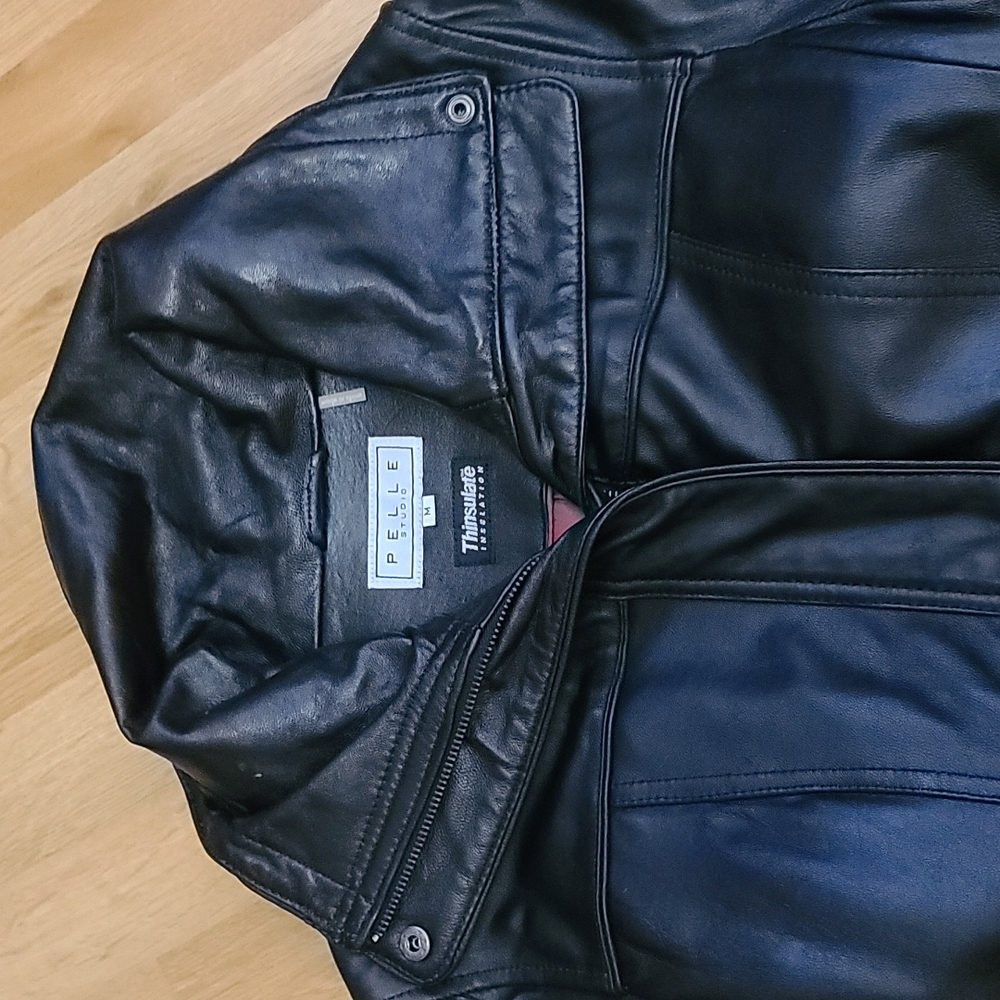 Leather Jacket with belt with Thinsulate Ling size M Excell condition - Picture 2 of 10